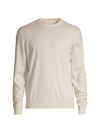 Ralph Lauren Purple Label Men's Cashmere Crewneck Sweater In Cream