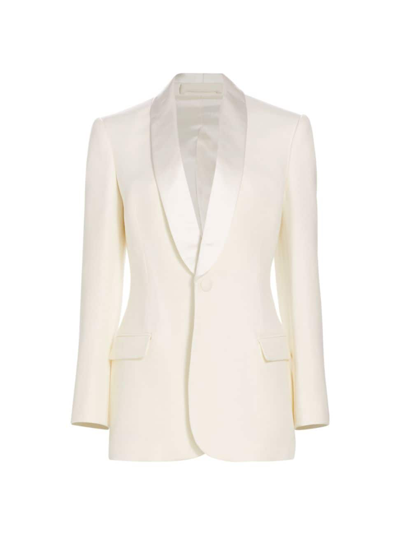 Wardrobe.nyc Women's Single-breasted Wool Blazer In Off White