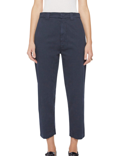 MOTHER THE PUNK 76 ANKLE PANT IN DEEP NAVY