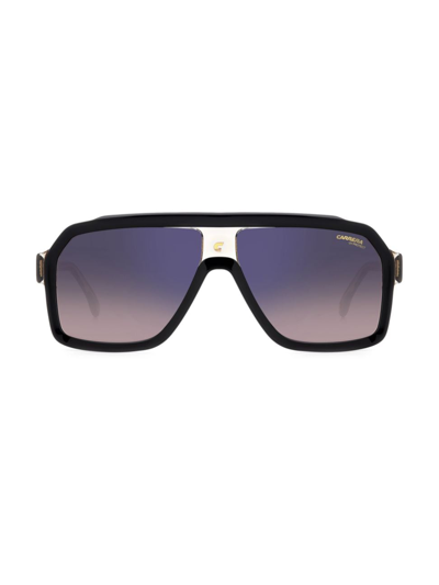 Carrera Men's 62mm Gradient Rectangular Sunglasses In Black Beige Brown