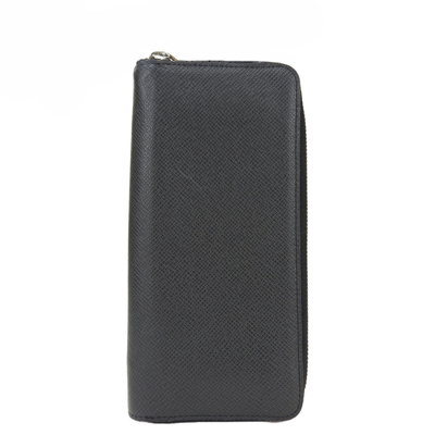 Pre-owned Louis Vuitton Brazza Leather Wallet () In Black