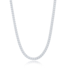 SIMONA FRANCO CHAIN 3MM STERLING SILVER OR GOLD PLATED OVER STERLING SILVER 22" NECKLACE