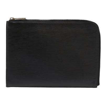 Pre-owned Louis Vuitton Porte-monnaie Leather Clutch Bag () In Black