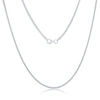 Simona Franco Chain 1.5mm Sterling Silver Or Gold Plated Over Sterling Silver 18" Necklace In Silver