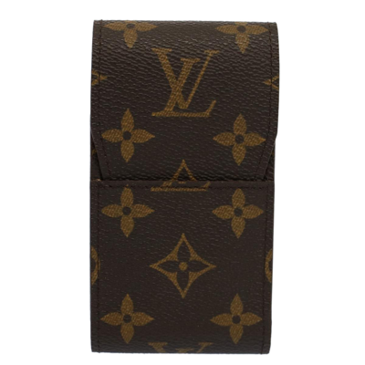 Pre-owned Louis Vuitton Etuit À Cigarettes Canvas Wallet () In Brown