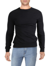 FRENCH CONNECTION MENS HEATHERED CREWNECK PULLOVER SWEATER