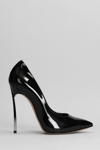 CASADEI BLADE PUMPS IN BLACK PATENT LEATHER