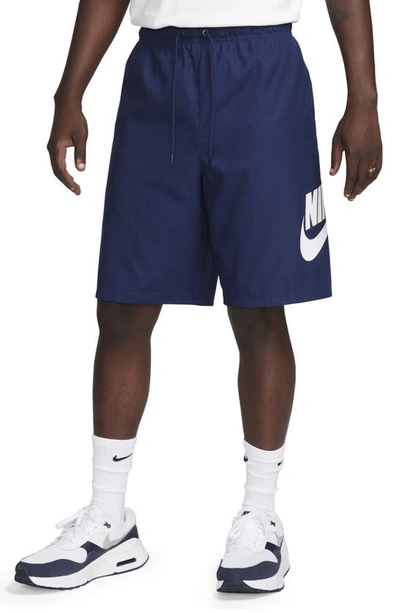 Nike Men's Club Woven Shorts In Blue