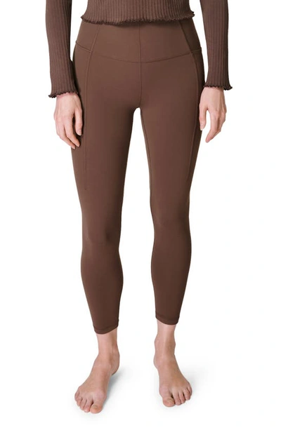 Sweaty Betty Super Soft 7/8 Yoga Leggings In Brown