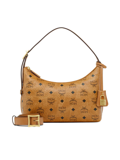 Mcm Adjustable Shoulder Strap Shoulder Bag In Brown