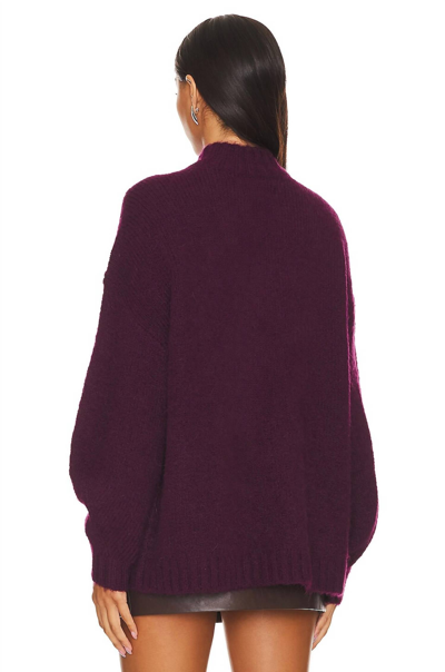 Pistola Carlen Mock Neck Sweater In Purple