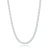 SIMONA FRANCO CHAIN 3MM STERLING SILVER OR GOLD PLATED OVER STERLING SILVER 24" NECKLACE