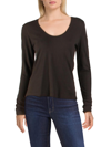 JAMES PERSE WOMENS COTTON BLEND SCOOP NECK SWEATER
