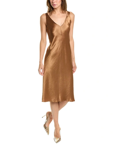 Vince Satin Slip Dress In Nile