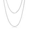 Simona Diamond Cut Franco Chain 2.5mm Sterling Silver 16" Necklace In Gold