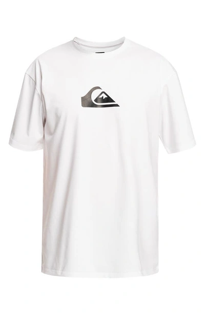 Quiksilver Streak Short Sleeve Recycled Polyester Blend T-shirt In White