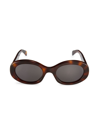 Celine Men's 52mm Oval Acetate Sunglasses In Brown