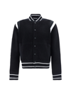 Givenchy 4g-embossed Stripe-trim Bomber Jacket In Black