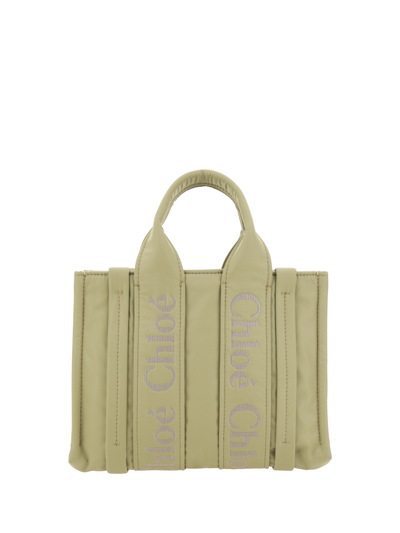 Chloé Woody Handbag In Hot Sand