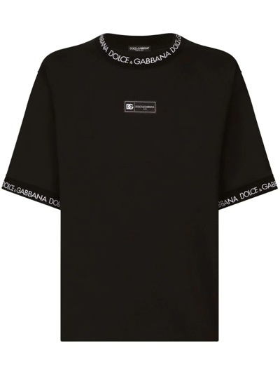 Dolce & Gabbana T-shirt Con Logo Dolce&gabbana In Black