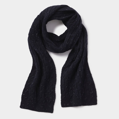 The Normal Brand Seawool Nep Scarf In Black