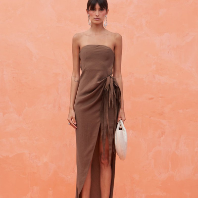 Cult Gaia Kelli Dress In Brown