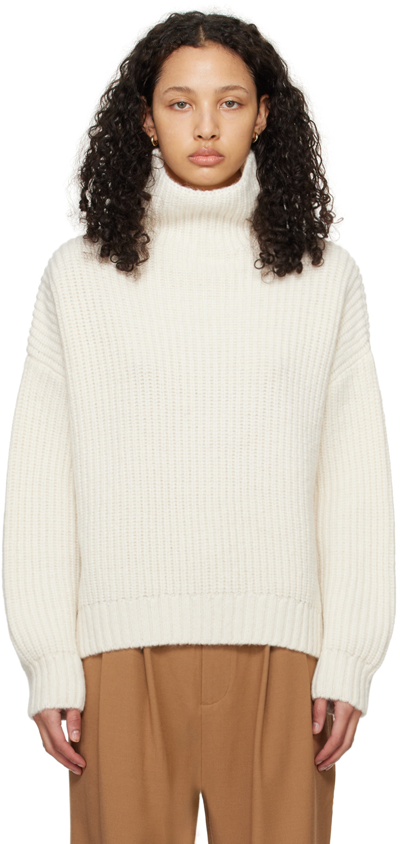 Anine Bing Sydney Alpaca Blend Turtleneck Jumper In Neutrals