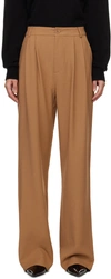 Anine Bing Tan Carrie Trousers In Brown