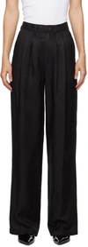 ANINE BING BLACK CARRIE TROUSERS