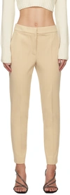 MAX MARA BEIGE PEGNO TROUSERS