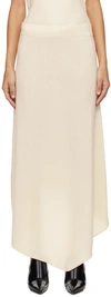 Lisa Yang Asta Brushed Cashmere Midi Skirt In Cr Cream