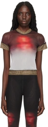 Ottolinger Graphic-print Semi-sheer Recycled-polyester Top In Multi-coloured