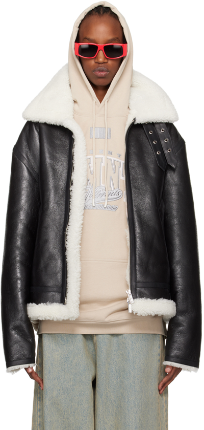 Vtmnts Black Shearling Jacket