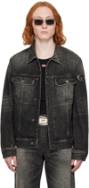 Diesel Logo-plaque Denim Jacket In 02