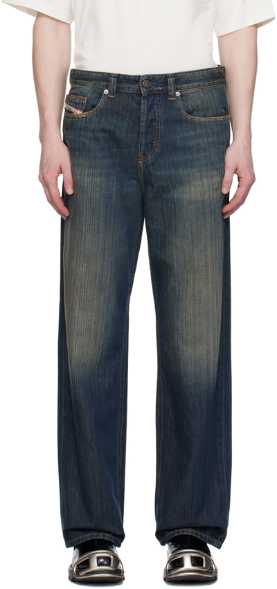 Diesel D-macro Straight-leg Jeans In Blue