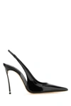Casadei Superblade Slingback Patent Leather - Woman Pumps Black 38 In Black