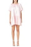 Endless Rose Crinkle Satin Shift Minidress In Pink