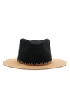 MODERN MONARCHIE colourBLOCK WOOL FEDORA