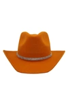 MODERN MONARCHIE MODERN MONARCHIE TEXAN EMBELLISHED WOOL COWBOY HAT