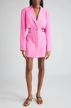 JACQUEMUS LA ROBE BARI CUTOUT LONG SLEEVE BLAZER MINIDRESS