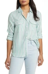 BEACHLUNCHLOUNGE FINLEY STRIPE BUTTON-UP SHIRT