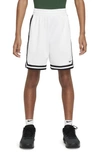 Nike Dri-fit Dna Big Kids' (boys') Basketball Shorts In White