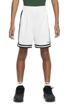 Nike Dri-fit Dna Big Kids' (boys') Basketball Shorts In White/black
