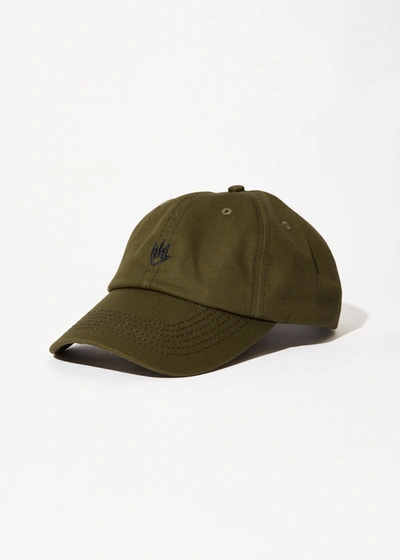 Afends Recycled Six Panel Cap In Green