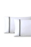 Pure Parima Set Of 2 Triple Luxe 700 Thread Count Sateen Pillowcases In Black