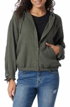 SUPPLIES BY UNION BAY RENATA DOUBLE FACE GAUZE BUTTON-UP HOODIE