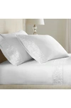 PURE PARIMA PURE PARIMA 500 THREAD COUNT 100% CERTIFIED EGYPTIAN COTTON SATEEN EMBROIDERED ARIANE SHEET SET