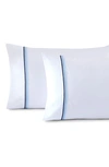 PURE PARIMA PURE PARIMA 700 THREAD COUNT 100% CERTIFIED EGYPTIAN COTTON SATEEN BRATTA EMBROIDERY TRIPLE LUXE SAT