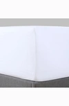 Pure Parima Sateen Fitted Sheet In White