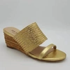 JON JOSEF NOLAN WEDGE SANDAL IN GOLD